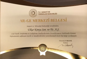 Ar-Ge Merkezi Sertifika