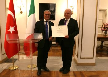 PROF. DR. NURİ ÖZGİRGİN’E İTALYA’DAN “YILDIZ NİŞANI” ONURU